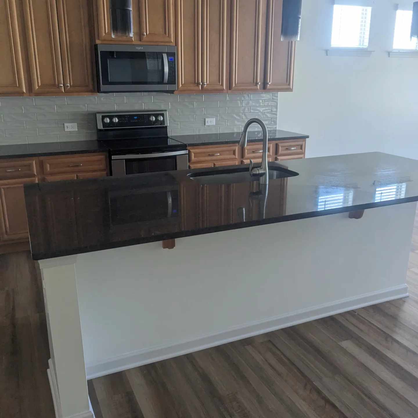 sparkling clean kitchen after house cleaning in charlotte