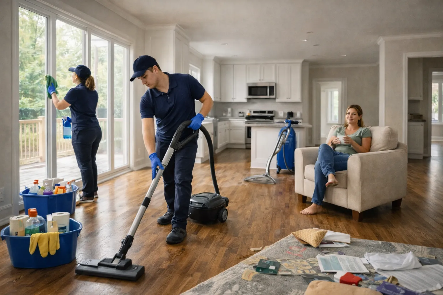 Clean modern home interior in Charlotte